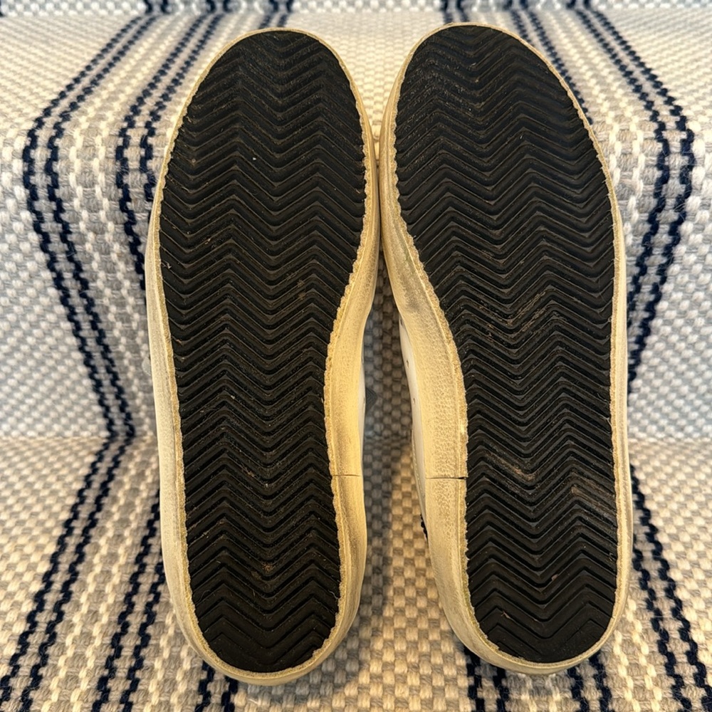 GOLDEN GOOSE Superstar Suede Glitter Low-Top Sneakers 39 white/silver/night blue - Picture 8 of 14